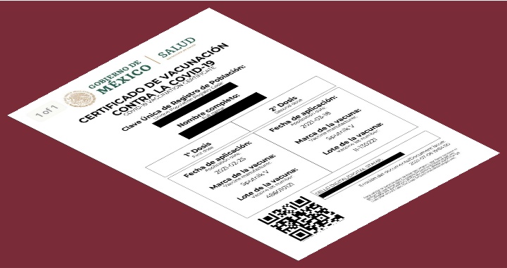 certificado vacuna