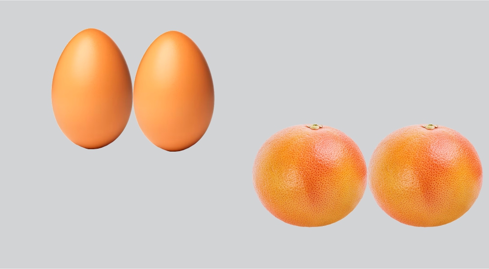 HUEVOS Y TORONJAS