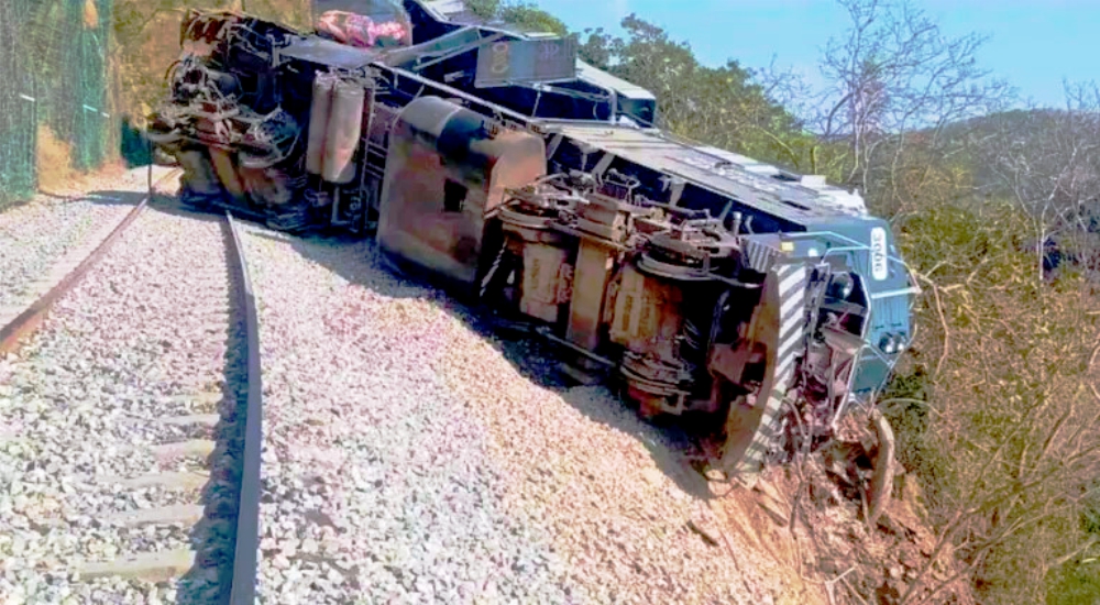 el tren accidentado